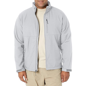 Chaqueta cortavientos con cremallera Chaqueta de Jersey Transpirable Resistente al agua Softshell con logotipo Estampado Centro Cierre de cremallera frontal - Product Image 1