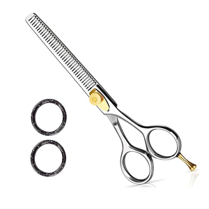 Ciseaux de barbier professionnels pour la coupe de cheveux, ciseaux à effiler, outil de coiffure en acier inoxydable pour salon de beauté - Product Image 1