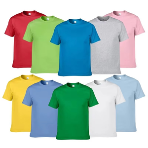 T-shirt basique en coton uni pour homme, respirant, en gros, fabrication OEM - Product Image 4