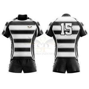 Vêtements de sport 100% polyester respirant, écologique, à séchage rapide, uniforme de rugby, best-seller, qualité supérieure pour hommes adultes - Product Image 1