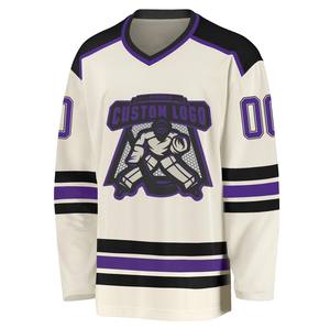 Maillot de hockey sur glace personnalisé OEM, 100% polyester, séchage rapide et antibactérien, unisexe, pour les équipes américaines et européennes - Product Image 5