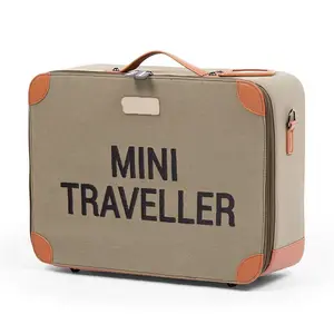 Di alta qualità personalizzato bambino Mini valigia da viaggio tela e microfibra bagaglio portatile a mano per viaggi, scuola, regalo