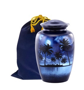 Cenizas de urna de playa de medianoche para adultos Urnas de cremación de entierro Masculino Femenino para cenizas humanas Mujeres Hombres Funeral Decorativo Tamaño personalizado - Product Image 1