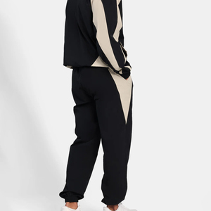 Vente en gros à bas prix Ensemble de survêtement avec veste Zipup pour hommes avec empiècements latéraux Survêtement coupe-vent en nylon vierge pour hommes - Product Image 2