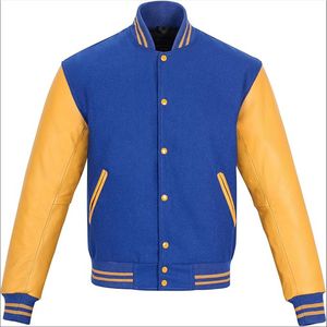 Custom Vintage <b>Bomber</b> Leather <b>Jacket</b> for <b>Men</b> Unisex Super Embroidered Logo Winter CollegeBaseballjacket for <b>men</b> - Product Image 6