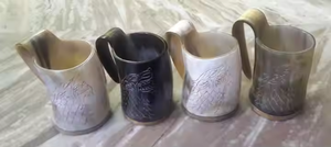 แก้วกาแฟฉนวนสุญญากาศกันความร้อนกันการรั่วซึมฮอร์นดื่มทางศาสนาสไตล์สัตว์ขัดเงาคุณภาพสูงโดยงานฝีมือรูปพระจันทร์เสี้ยว - Product Image 3