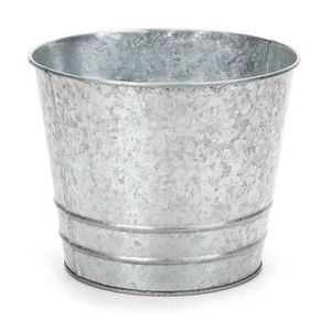 Cubo de maceta de acero galvanizado de primera calidad con silueta de retrete desteñido excelente para jardín de granja y decoración rústica - Product Image 2