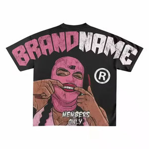 Impression à la demande, impression graphique sur coton lourd, 240 g/m², t-shirt oversize tendance, coupe ample, impression DTG pour hommes - Product Image 6