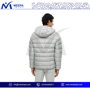 Chaqueta acolchada de lana ligera y ultrabrigada con estilo para hombre para invierno, carcasa exterior resistente al agua, forro aislante transpirable - Product Image 5