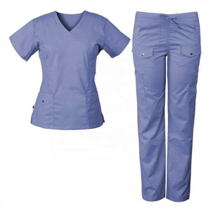 Cheap Price Wholesale Doctor Hospital Uniforms <b>Nursing</b> <b>Scrubs</b> for Women Cotton Polyester Spandex Needle Detection High Uniforms - Product Image 4