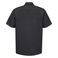 Chemise de travail confortable et personnalisée pour hommes avec logo imprimé, broderie, uniforme de bureau durable, vêtements à manches courtes, fournisseur OEM