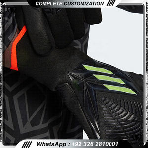 Gants de gardien de but de football professionnel en latex épaissi avec protection des doigts pour l'entraînement sportif en caoutchouc et cuir - Product Image 6