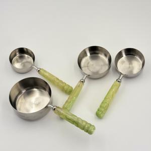 Juego de 4 Tazas Medidoras de Acero Inoxidable 202, Fácil Medición para Cocina, Camping, Té - Nuevo Diseño - Product Image 2