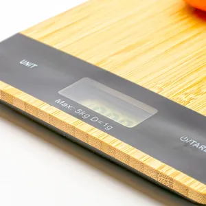 Bilancia da Cucina in Bambù Togarashi Personalizzata, Gadget Unico per la Tua Cucina - Product Image 3