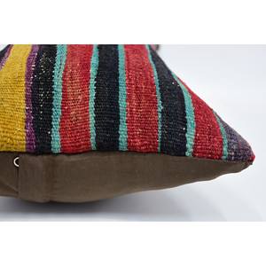 หมอนขนสัตว์เย็บปะติดปะต่อหลากสี12X24นิ้วเบาะลายใบไม้วินเทจ - Product Image 5