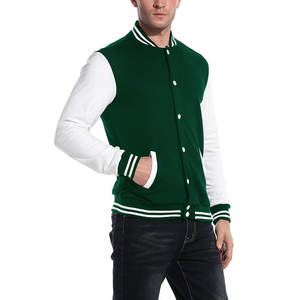 Veste universitaire pour homme de haute qualité, baseball, manches longues, streetwear, service OEM, logo personnalisé et prix bas - Product Image 2