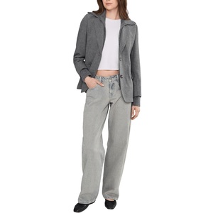 Nouveau Jean Denim Ample Bleu Taille Basse Coupe Large pour Femme 100% Coton Séchage Rapide Écologique Style Boyfriend Coupe Décontractée - Product Image 6