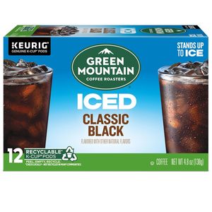 Café Verde de Green Mountain Coffee Roasters, ICED Classic Black, Cápsulas Individuales Keurig K-Cup, Café Helado de Tueste Medio, 72 Unidades - Product Image 5