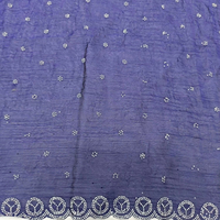 Saree de travail en soie Fendy de haute qualité avec broderie complexe parfait pour les occasions traditionnelles et les célébrations festives