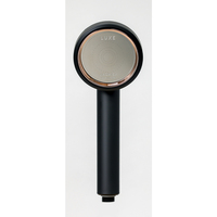 Pomme de douche aromatique noire mate à la vitamine C AROMICA LUXE-BK, filtre à 3 étages, amélioration de la santé de la peau, fonction d'économie d'eau, fabriqué en Corée