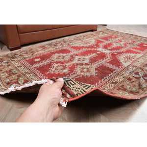 Turkish Rug, 5.2x9 ft Large Rug, Red <b>Brown</b> <b>Wool</b> Rug - Product Image 3