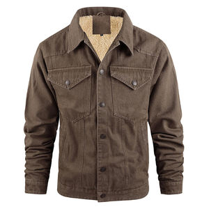 Veste en jean à coupe décontractée pour homme, impression personnalisée du logo et de la taille, veste en jean respirante à porter régulièrement pour homme - Product Image 2