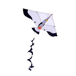 Cerf-volant de plage - Cerf-volant mouette à ligne simple avec ligne de 30 m, 140x55 cm, bande stabilisatrice de 1,4 m - Product Image 3