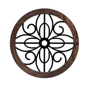 Popular redondo de hierro colgante de pared decoración de arte hogar Hotel restaurante Oficina sala de estar colgante de pared artes casa calentamiento decorativo - Product Image 3