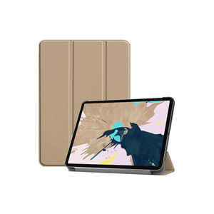 Étui de protection intelligent Premium Slim M3 Gold 2025 pour iPad Air 11 et iPad Pro 11 avec fonction support, en cuir, TPU, PU et PC, style Folio Trifold - Product Image 1