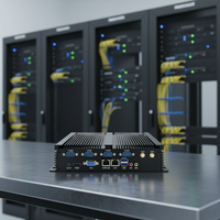 PC Industrial con Router y Firewall Integrados, Sin Ventilador, con Doble Puerto de Fibra SFP, Intel Celeron/i5/i7/i9 de Cuatro Núcleos, NICs Gigabit, Nuevo
