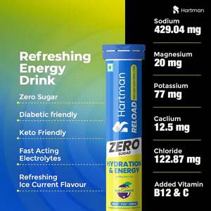 Reload <b>Zero</b> Sugar Hydration Effervescent <b>Tablets</b> Ice Current Flavor for Instant Refreshment Energy Teenagers Adults - Product Image 3