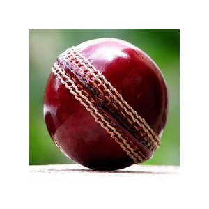 Pelota de críquet de cuero personalizada OEM, pelota de partido duro para entrenamiento y juego de adultos - Product Image 2