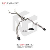 Catback d'échappement sablé en titane ING pour Dodge RAM 1500 TRX 6.2L tuyau de descente réglage automatique tuyaux épuisés système d'échappement