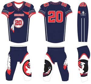 Nueva Llegada de Camisetas de Fútbol Americano Personalizadas - Manga Corta, Impresas, 100% Poliéster, Ajuste Delgado, Uniformes con Logotipo Personalizado - Product Image 2