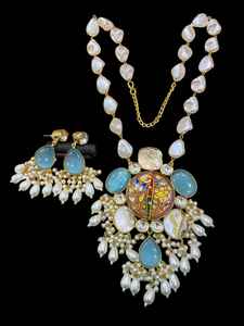 <b>Indian</b> Manufacturer's Bollywood Gold Plated Long <b>Necklace</b> <b>Set</b> for Women & Girls Classic Religious & Wedding Party Wear - Product Image 2