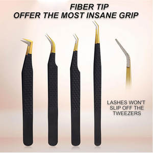 Pinzas para Pestañas de Acero Inoxidable de Alta Calidad con Logotipo Personalizado - Punta Redondeada de Larga Duración, Precio al por Mayor - Product Image 2