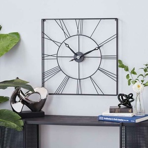 Square Shape Antique Metal Wall <b>Clock</b> Unique Design Garden Faux Stone Quartz Outdoor Needle Modern Needle Wall <b>Clock</b> - Product Image 1