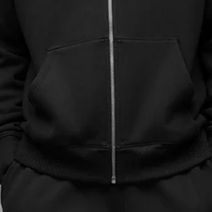 Sweat à capuche pour homme à logo personnalisé, coupe classique, couleur unie, streetwear / Sweat à capuche zippé respirant de haute qualité, prix d'usine, sweat à capuche chaud pour homme 2026 - Product Image 5