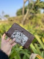 Dompet Kulit Sapi Asli Model Baru, Tas Selempang, Casing Ponsel, Warna Coklat, Dompet Kulit Gaya Barat untuk Wanita, Multifungsi