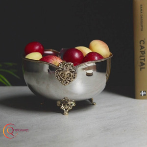 Gold Plating Steel High Quality Modern Design Large Serving Bowl for Home Hotel Restaurant and Party <b>Dinnerware</b> Serving Bowl - Product Image 3