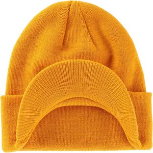 ROMEO INDUSTRY Bonnet d'hiver unisexe décontracté, bord réglable, imperméable, respirant, 100% acrylique, tricoté à la main, double voyage - Product Image 1