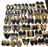 Lot en vrac de paires d'agates racine de palmier 100% naturelles, faites à la main, pierres précieuses en vrac assorties, formes et tailles variées pour la fabrication de bijoux
