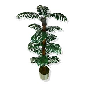 Areca artificiale albero 165 cm in vaso di metallo