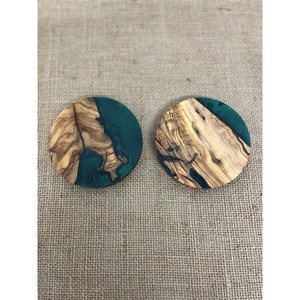 Excellent New Design Set of 4 Wood <b>Epoxy</b> <b>Resin</b> Coasters Tabletop Wood Placemats for Drinks Perfect <b>Table</b> Decoration - Product Image 6