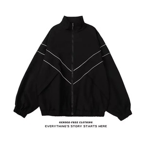 Marque à la mode Streetwear à manches longues boutonné mode vêtements d'extérieur pour Couples hommes coupe ample veste peau de mouton col toile - Product Image 6