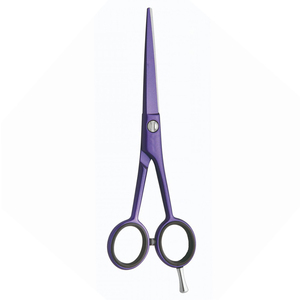 Tijeras de Peluquería con Apoyo para Dedos, Tijeras de Peluquero de Alta Calidad, Hoja Afilada, Color Azul Marino, Recubrimiento Superior de Acero Inoxidable - Product Image 5