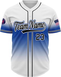 Maillots de baseball personnalisés pour les fans d'équipes sportives et les ligues coupe confortable et respirante avec noms et numéros personnalisés - Product Image 2