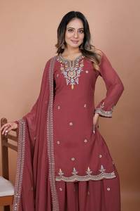 2025 Handloom-<b>inspired</b> Salwar Kameez Featuring Detailed Zari Embroidery Stone Embellishments Three Piece Winter Party <b>Dress</b> - Product Image 3