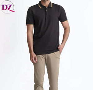 เสื้อยืดโปโลสีทึบสั่งทำเสื้อโปโลผ้าคอตตอนโพลีเอสเตอร์สำหรับพนักงานธุรกิจกอล์ฟ - Product Image 1