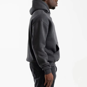 Sweat à capuche doublé en molleton uni de haute qualité, impression numérique personnalisée, logo, poids lourd, 100% coton, pour homme - Product Image 6